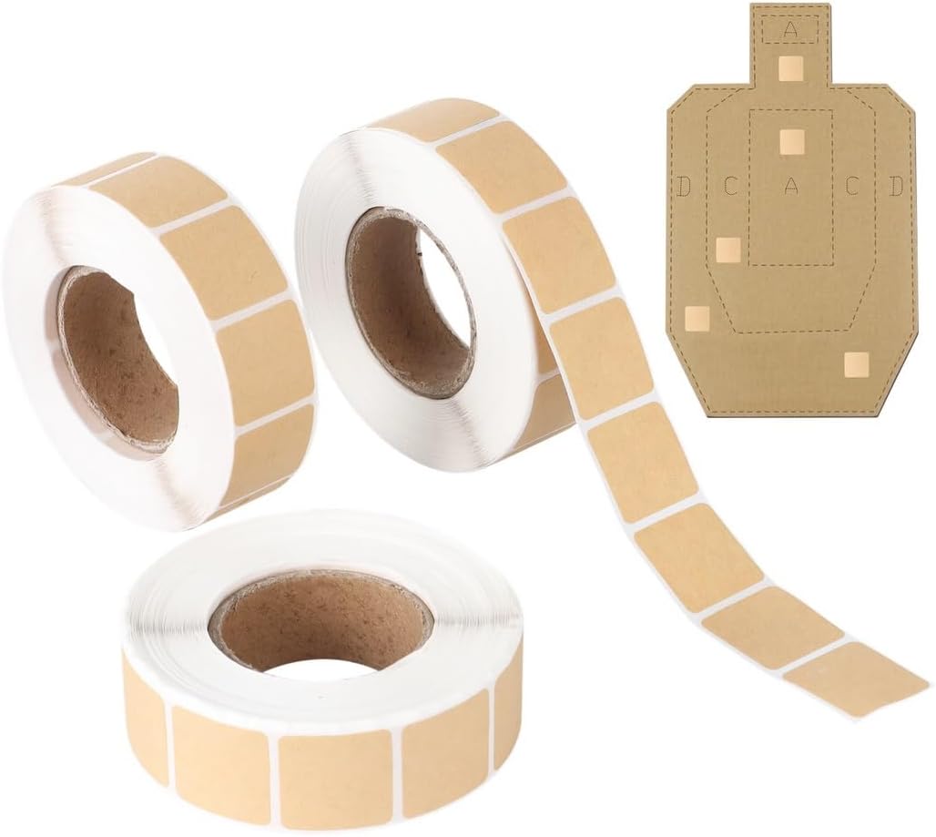 3 Rolls X 1000 Shooting Pasters – 0.9 in Target Repair Dots, Self-Adhesive, 3000 Pcs for Shooting Practice