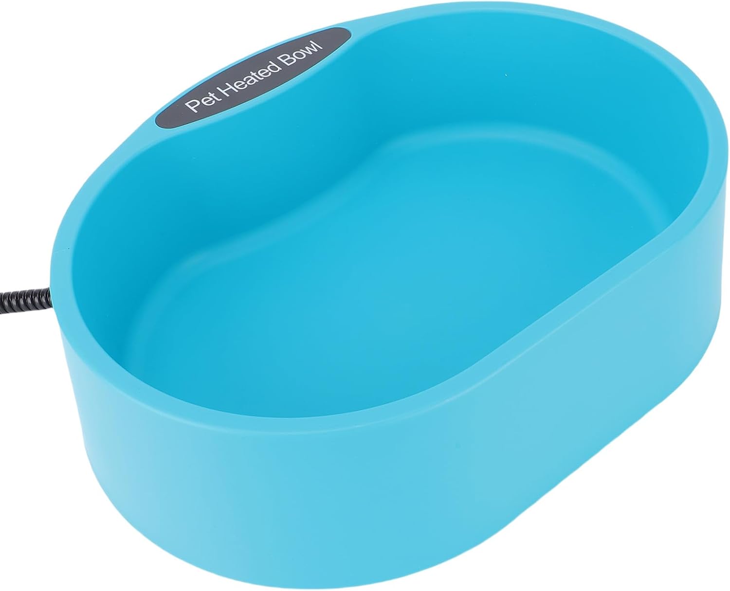 Focket Heated Water Bowl, 3.7L Large Capacity Automatic Heating Pet Dish with Temperature Control for Cats Dogs Outdoor Rabbits Chickens (US Plug 110-120V)