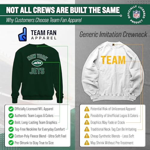 Sudadera NFL de mezcla de algodón premium con acabados duraderos en verde bosque Small 2
