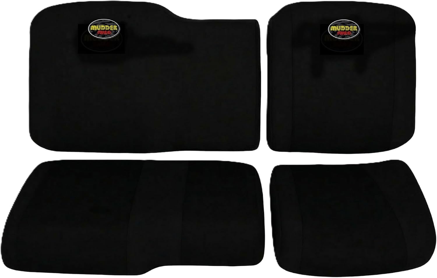 Polaris Ranger XP 900/1000 Seat Covers, 60/40 Split-Bench 4-Piece Set, Padded Neoprene, Fits Full-Size Models 2011-2026, Black