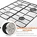 HUAREW Gas Stove Burner Caps Set, Cooker Hat Set Suitable for Most Gas Stove Burners, 1 Large, 1 Small, 2 Middle