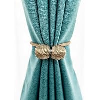 Lot De 8 Embrasse Pour Rideaux Embrasse Rideau Aimantee Embrasse Rideau Bureau Hôtel Avec Corde Et Boule Magnétique Pour - Maison