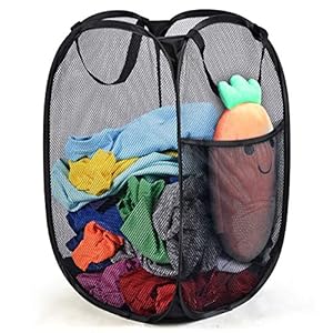 WeeDee Cesto Portabiancheria Pieghevole Salvaspazio – 60 x 34 x 34 cm, Cesta Portabiancheria Sporca