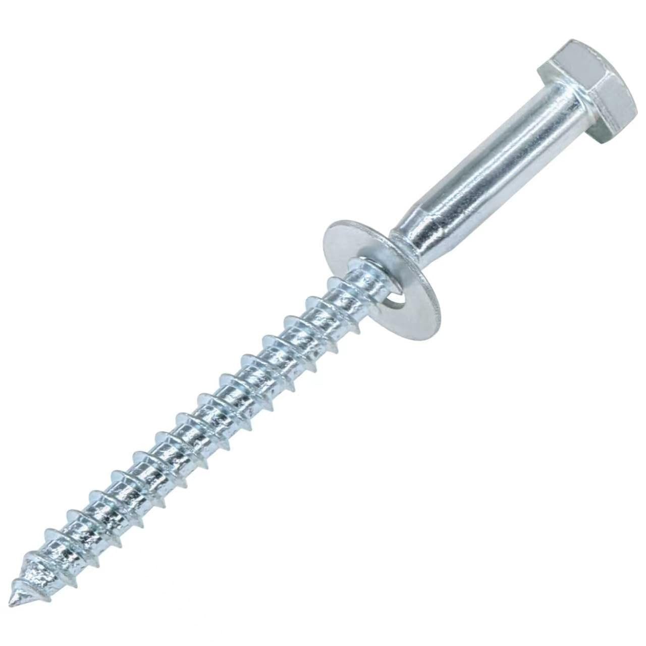 8 Pcs M8 Heavy Duty Hex Bolts Self-Tapping Screws – Masonry Brick Wall Fixing Anchors with Washers (M8 × 100mm)