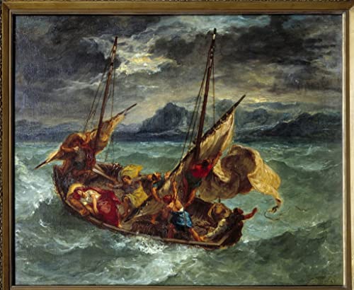 Impression tableaux graffiti d'art mural : toile Delacroix haut de gamme 60x90cm