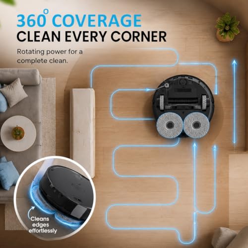 Image of Replacement Mop Pads Compatible with DEEBOT X1 Omni, X1 Turbo, T20 Omni,T10 Omni, X2 Omni T30S, N30 Omni & M12 Pro+ Robot Vacuums | Washable Microfiber Cleaning Pads | 2 Pcs