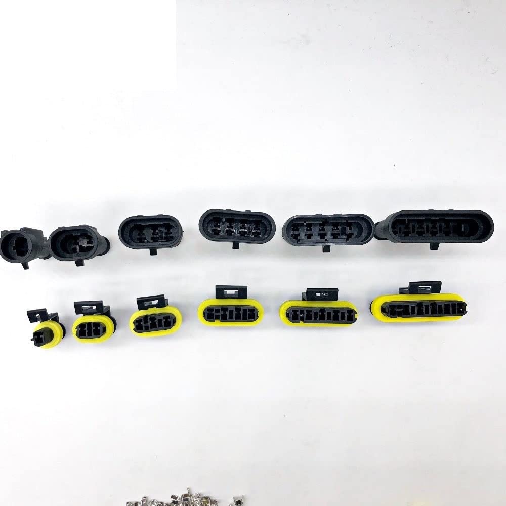 1 Set Super Seal AMPERE TYCO CONNECTOR 1.5 KIT 1/3/3/4/5/6 PIN Wasserdichte weibliche und männliche elektrische Automobilkabelsteckerstecker