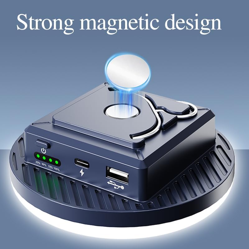 Miniatura 5 de Luces de camping 13200 mAh 4500 lúmenes 45W equipo portátil corte de energía USB recargable al aire libre magnético colgante linterna emergencia LED