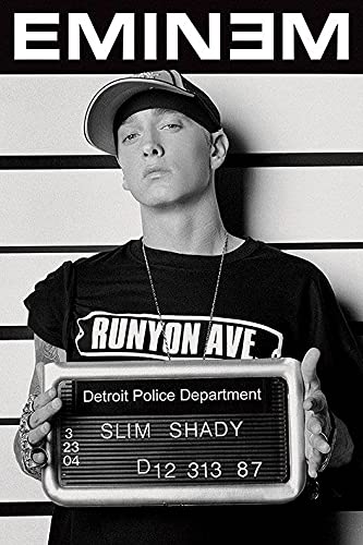 Amazon.com: Pyramid International Mugshot Eminem Maxi Poster