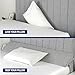 EPHEDORA XL Triangle Bed Wedge Pillow for Headboard Gap (0-10