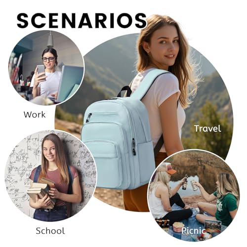 Image of Lanola School Bookbag Business Travel Laptop Backpack, Fits 15.6 Inch Laptop Bag
