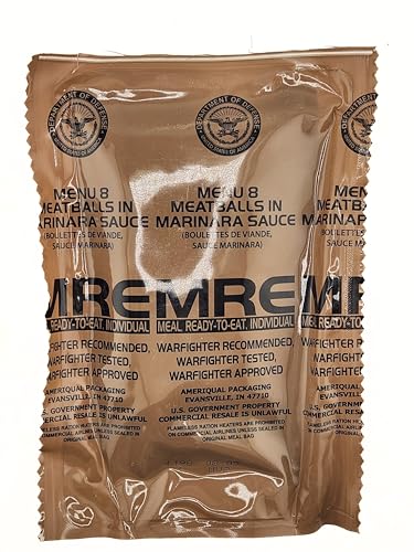 Genuine Military MRE - Menu 8 Meatballs In Marinara Sauce