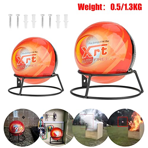 POSTEGE Fire Extinguisher Ball, Fire Ball Automatic Dry Powder Fire Extinguisher for Cars Caravan House Small Office Suppress 0.5/1.3KG