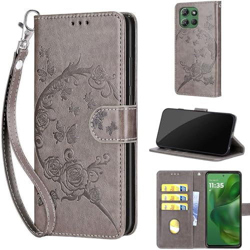 Étui portefeuille Motorola Moto G Play 2025 avec fentes de cartes KHUS24113007