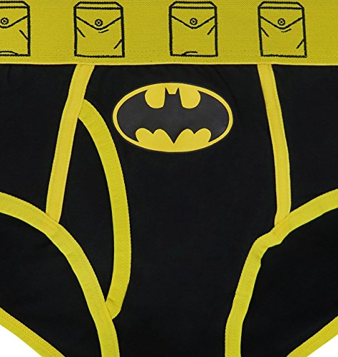 Superherostuff Batman Costume Logo Men's Underwear Briefs- Large (36-38) Black #TOP1