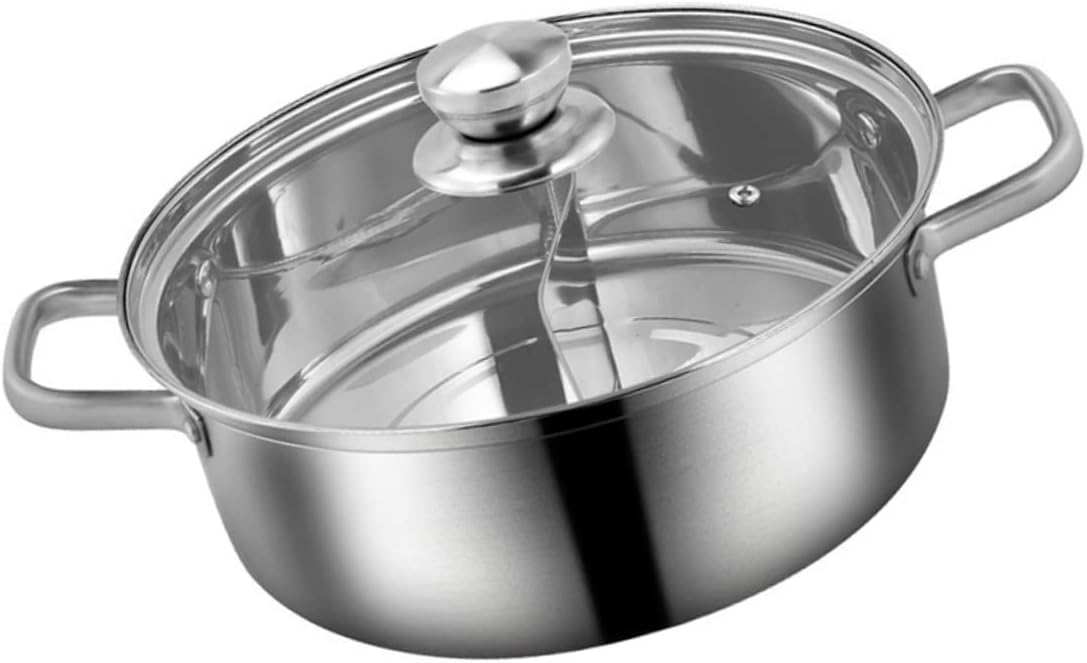 Stainless Steel Casserole Cookware Removable Handles Large Induction Pot Hot Pot Cookware Set