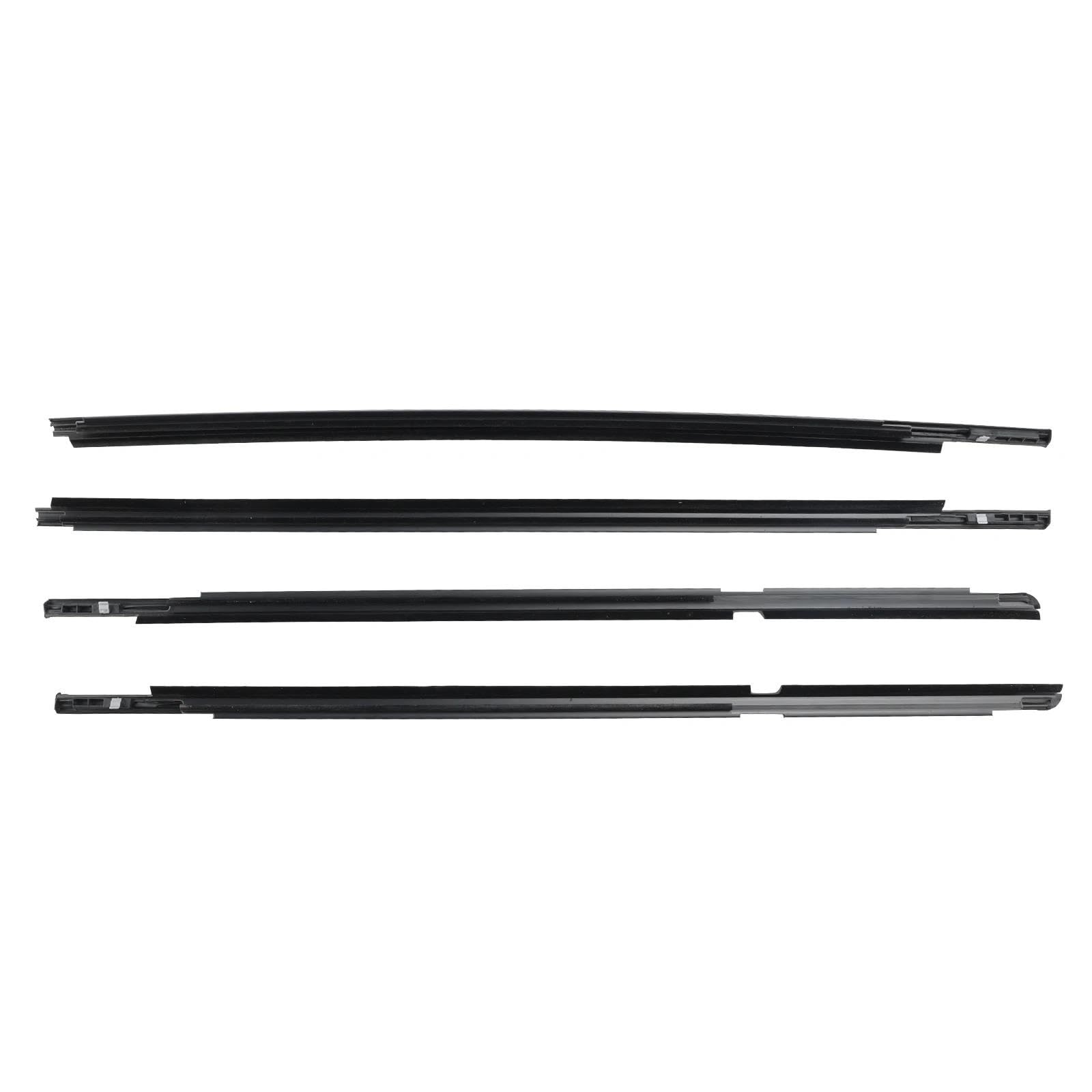 SPAMFAFGHQ for Toyota for Yaris for Vitz 2005 2006 2007 2008 2009 2010 4pcs Outer Door Glass Weatherstrip Moulding