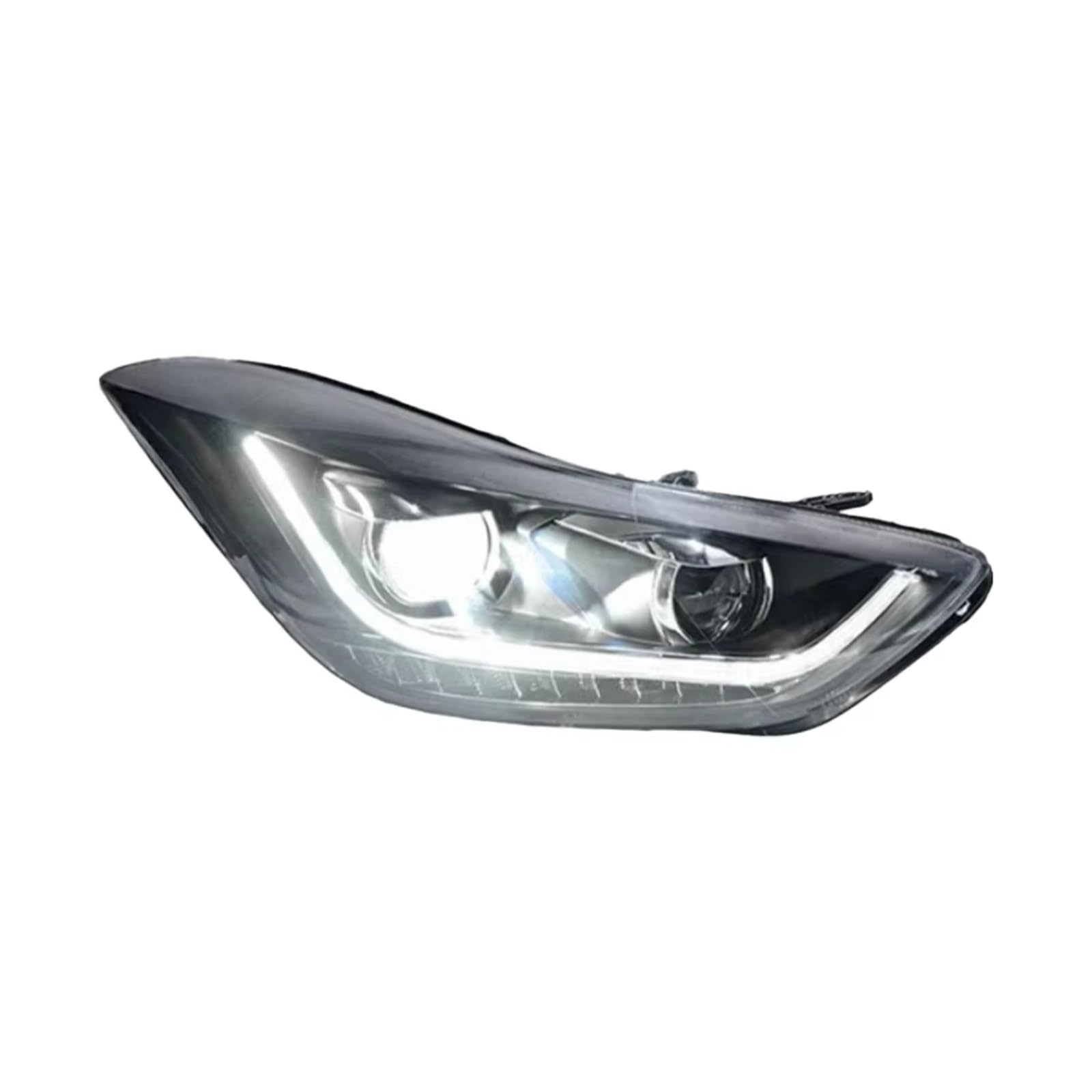 Compatibile Con Hyundai Per Elantra 2011 2013 2014 2015 2016 2016 Fari DRL Indicatori Di Direzione Abbaglianti Angel Eye Lente Del Proiettore Gruppo Fari Abete