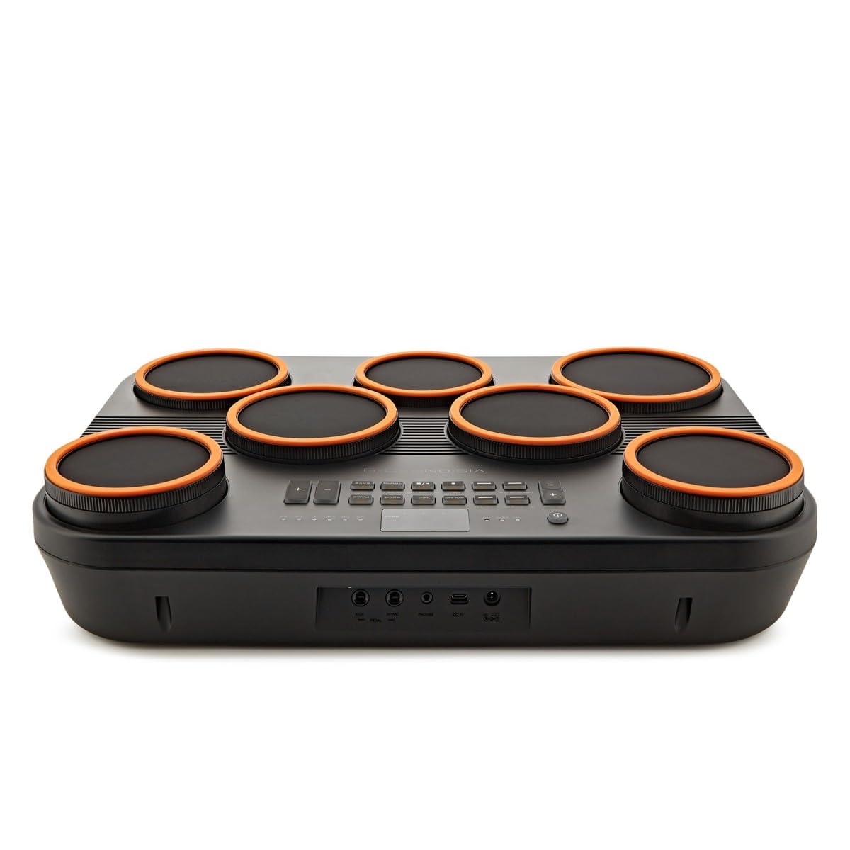 VISIONPAD-9 Batería Electrónica de Sobremesa Tambor Digital de Malla Portátil - Bateria Electrica Compacta con 7 Pads, 2 Pedales y Baquetas - Electronic Drum Kit Negro