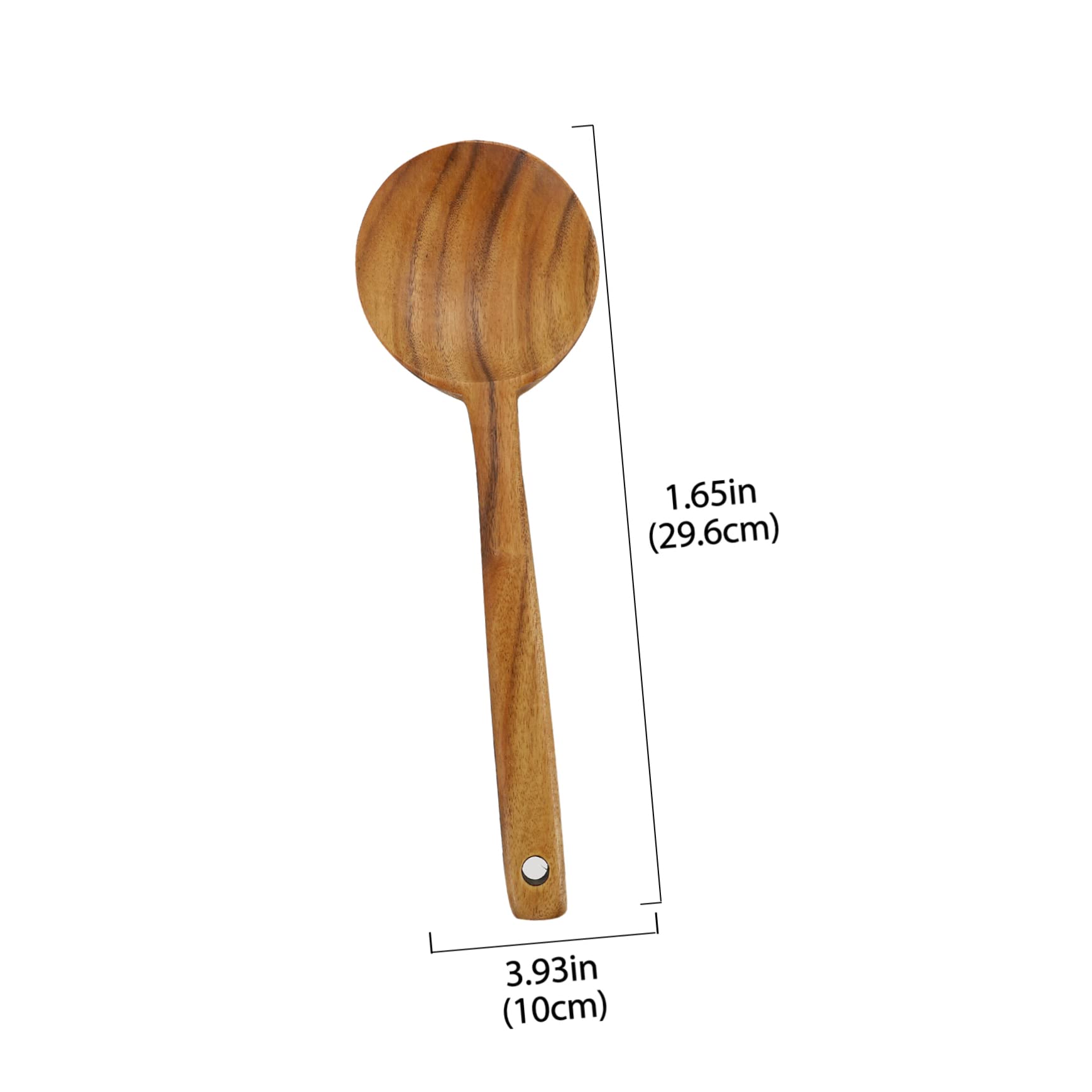 Ciieeo Portable Wooden Serving Spoon Kitchen Utensil for Cooking and Serving Heat Resistant Wood Handle for Home Restaurant and Food Shops and to Use