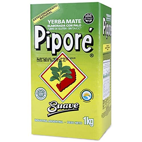Yerba Mate Tè Pipore Suave 1 kg | Yerba Mate Argentino | Bevanda disintossicante ed energetica