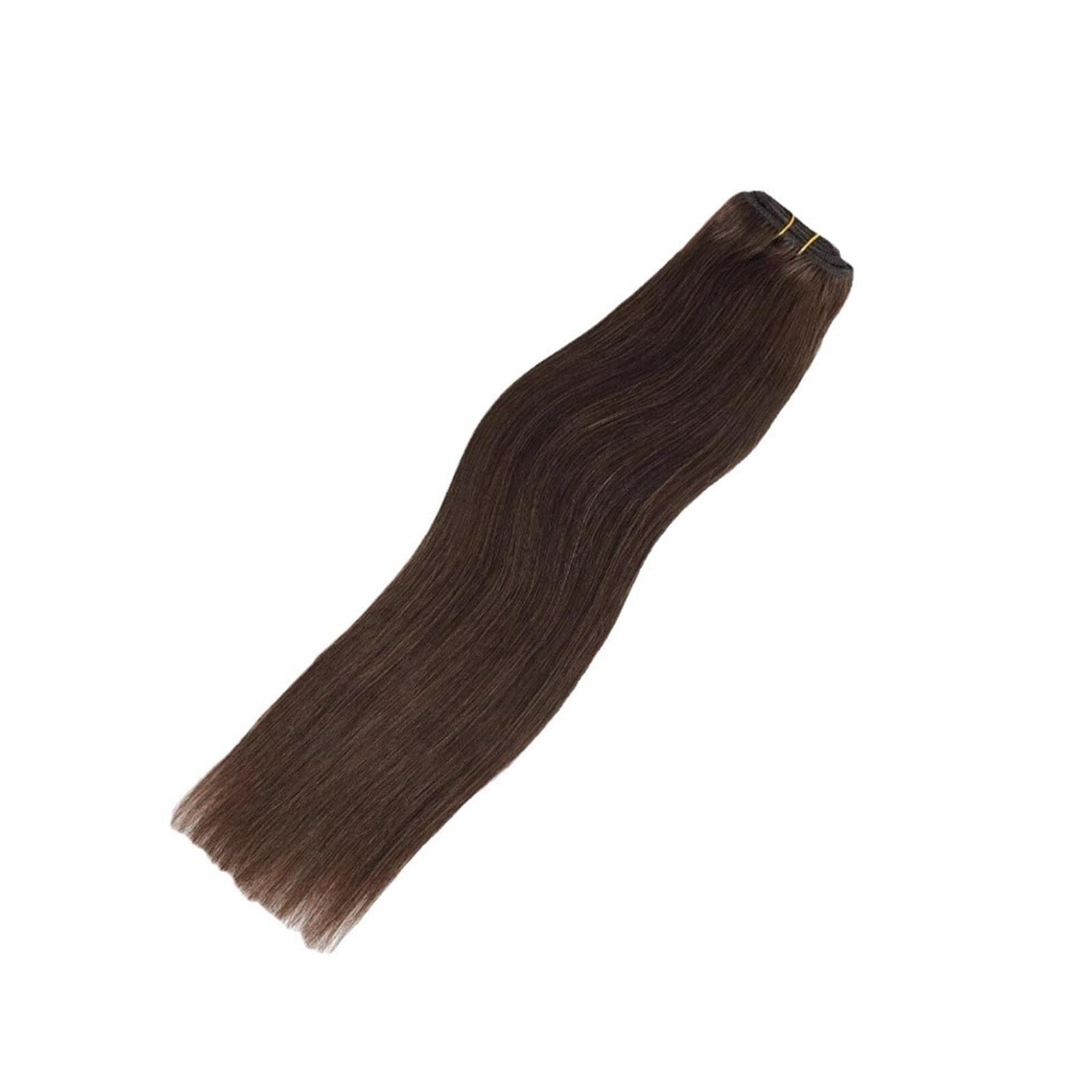 Extensiones de cabello humano real, liso, con clip, de 14 a 20 pulgadas, for mujeres, sin enredos.(16")