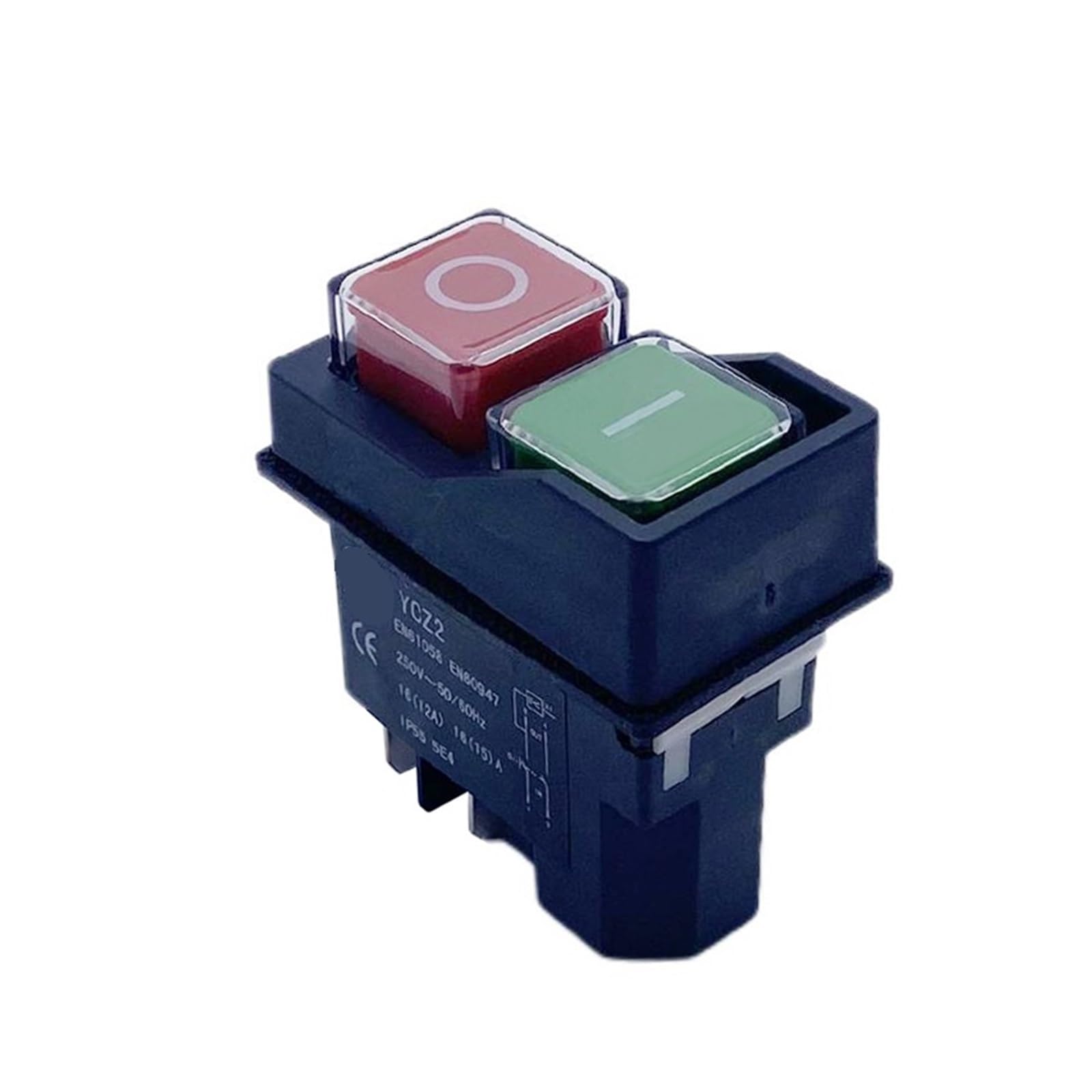 Yapolqtnm 110V Ycz2 Electromagnetic Switch 4/5 Pin /220V Momentary On Off(,5 Pins)