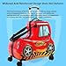 OZSSLJJ 24-Inch Kids Ride-On Suitcase | Travel Luggage with Universal Wheels | Durable Toy Box for Children | Fashionable Trolley