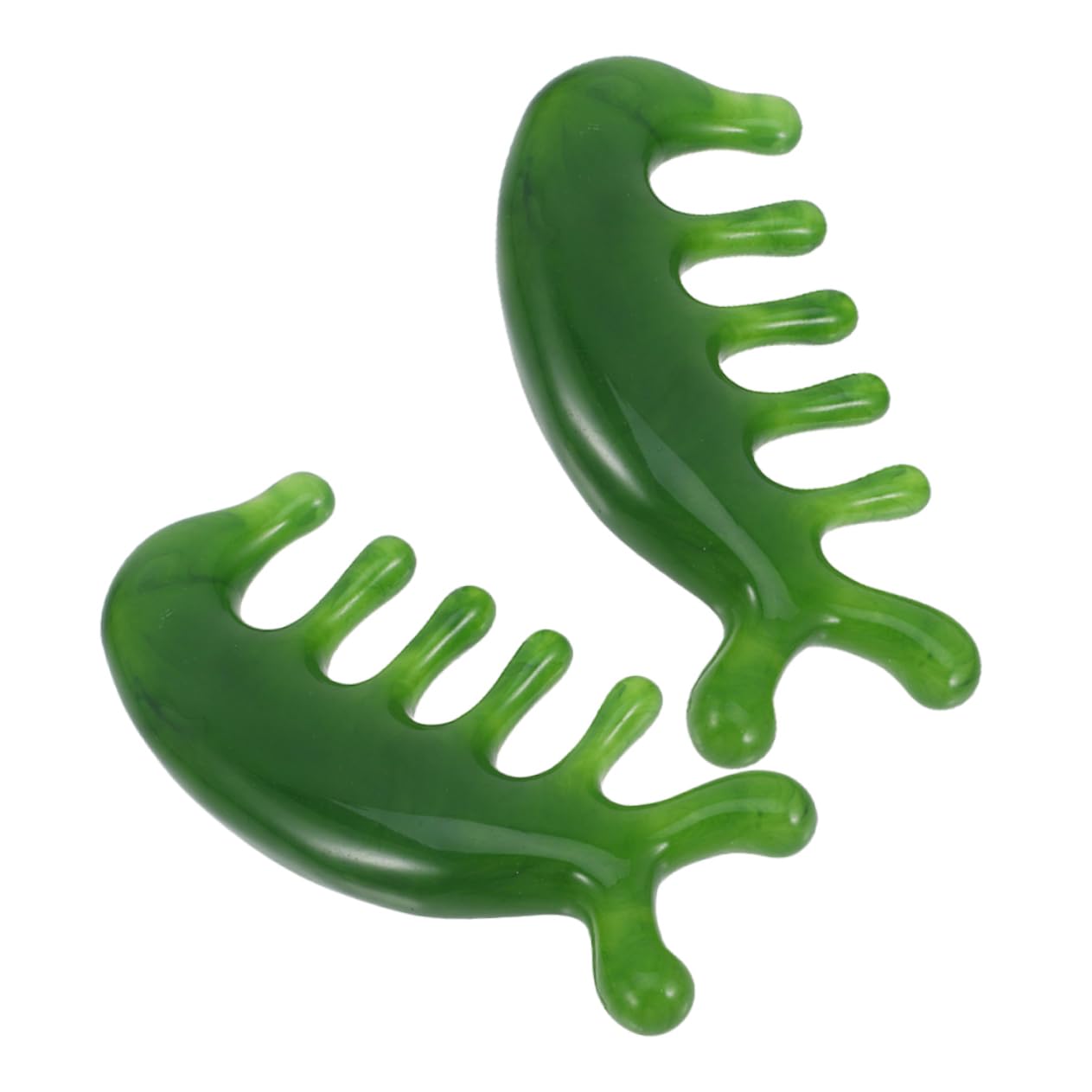 5 Set Pettine Per Massaggio Del Cuoio Capelluto Pettine Per Cuoio Capelluto in Pietra Di Pennello Del o Massaggio Per A Mano Green 2 Pezzi * 5
