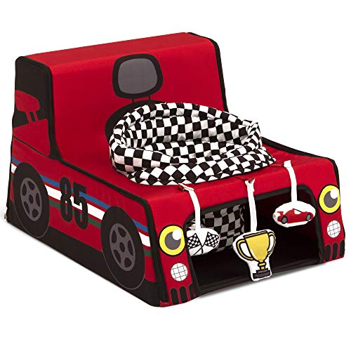 Delta Children Sit N Play Portable Activity Seat for Babies - Floor Seat for Infants, Race Car