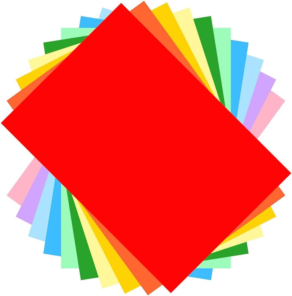 Construction Paper - 50 Sheets 9 inches x 12 inches 10 Assorted Colors for Crafts, Art, Painting, Coloring, Drawing, Creating, Arts and Crafts