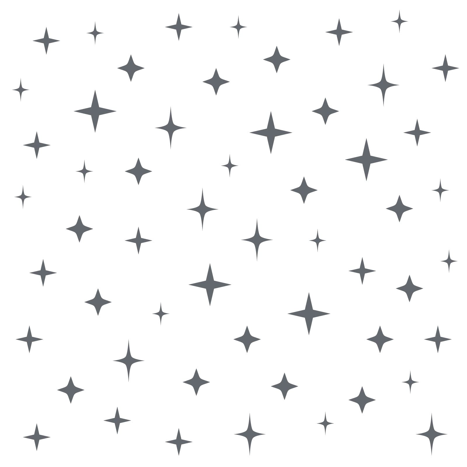 Stickerscape Star Wall Stickers (Mixed - 1 Sheet - Dark Grey) | Space Wall Stickers for a Night Time Themed Bedroom or Nursery | Easy to Apply, Cleanly Removable