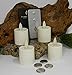 Luminara Tea Lights BATTERY OPERATED Flameless Candles Ivory 4pc Set 1.44" x 1.25" Auto-Timer | BONUS REMOTE CONTROL INCLUDED