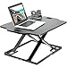 Produktbild VIVO Einfacher, höhenverstellbarer 27" Stehpult-Konverter, Steh-Sitz-Tischplatte mit Monitor-Laptop-Halterung Arbeitsplatz, Schwarz, DESK-V000HB
