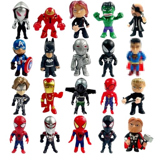 Tortendeko Hero Figuren, Cartoon Kuchen Dekoration, 20 Stück Held figure...