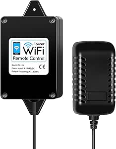 TOPENS TC196 Tuya Smart WiFi &amp; Bluetooth Gate Controller, App Remote for Automatic Swing Sliding Gate Opener, Compatible with iOS and Android