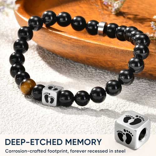 Pulsera de piedra natural para hombre FLHEART New Dad miniatura 4