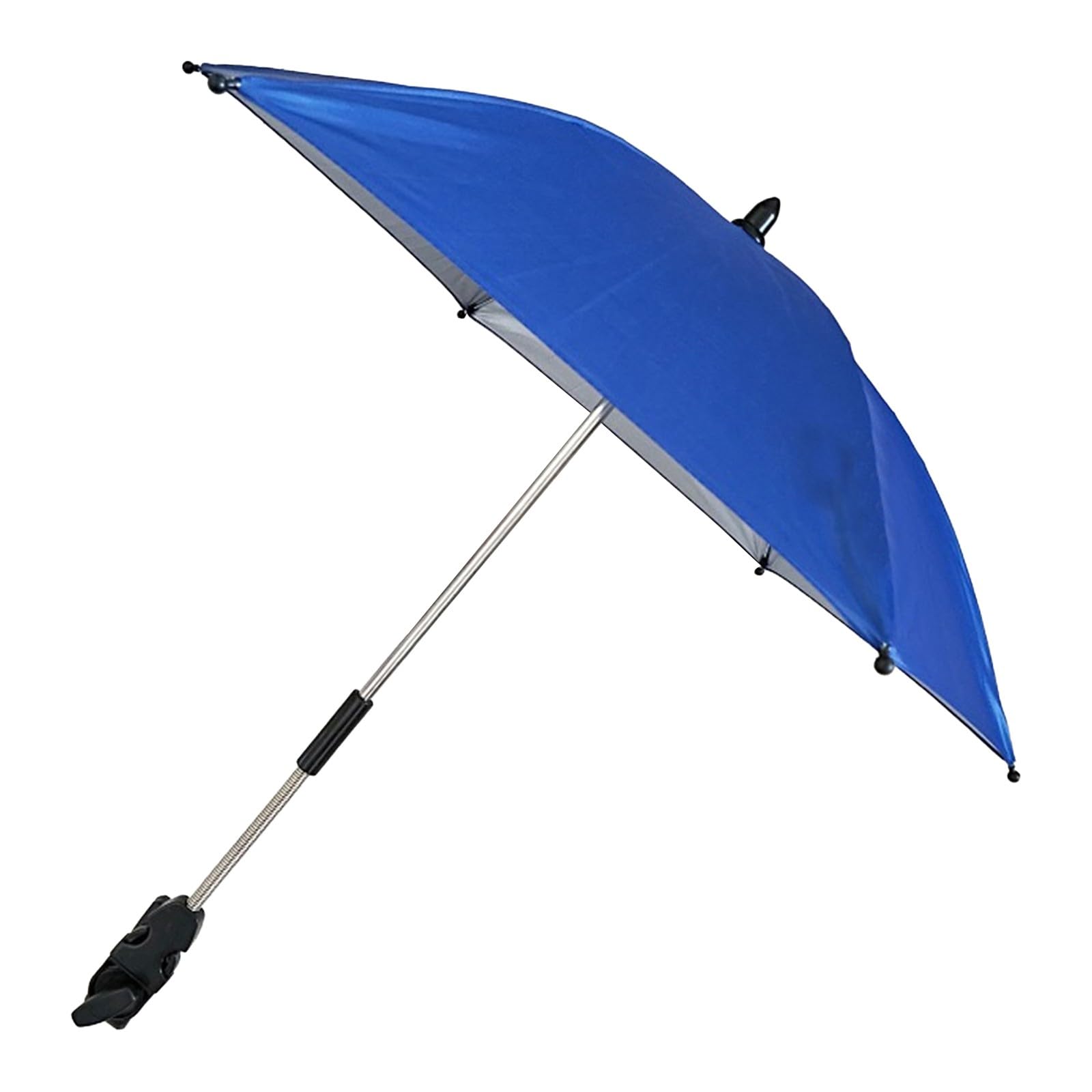 Patio 𝗨mbrella with Adjustable Clam, 360° Adjustable UV Protection Beach 𝗨𝗺𝗯𝗿𝗲𝗹𝗹𝗮 UPF 50+ Outdoor Sun Sh-ade for Beach Chairs, Strollers, Wheelchairs, Portable Par𝐚𝐬𝐨𝐥 with Clamp