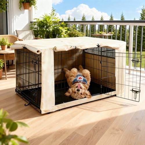 How To Crate Train A Goldendoodle (Explained!) 4 Hicaptain Dog Crate Cover 24.0' L X 18.0' W X 20.0' H With Breathable Mesh, Durable Heavy Duty...