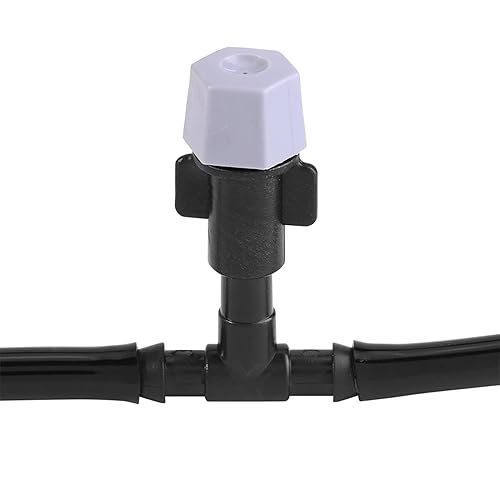 Miniatura 8 de Sistema de refrigeración por nebulización, tubo de riego de 0.160.27 pulgadas, rociador de boquilla de nebulización, adaptador de grifo, kit de