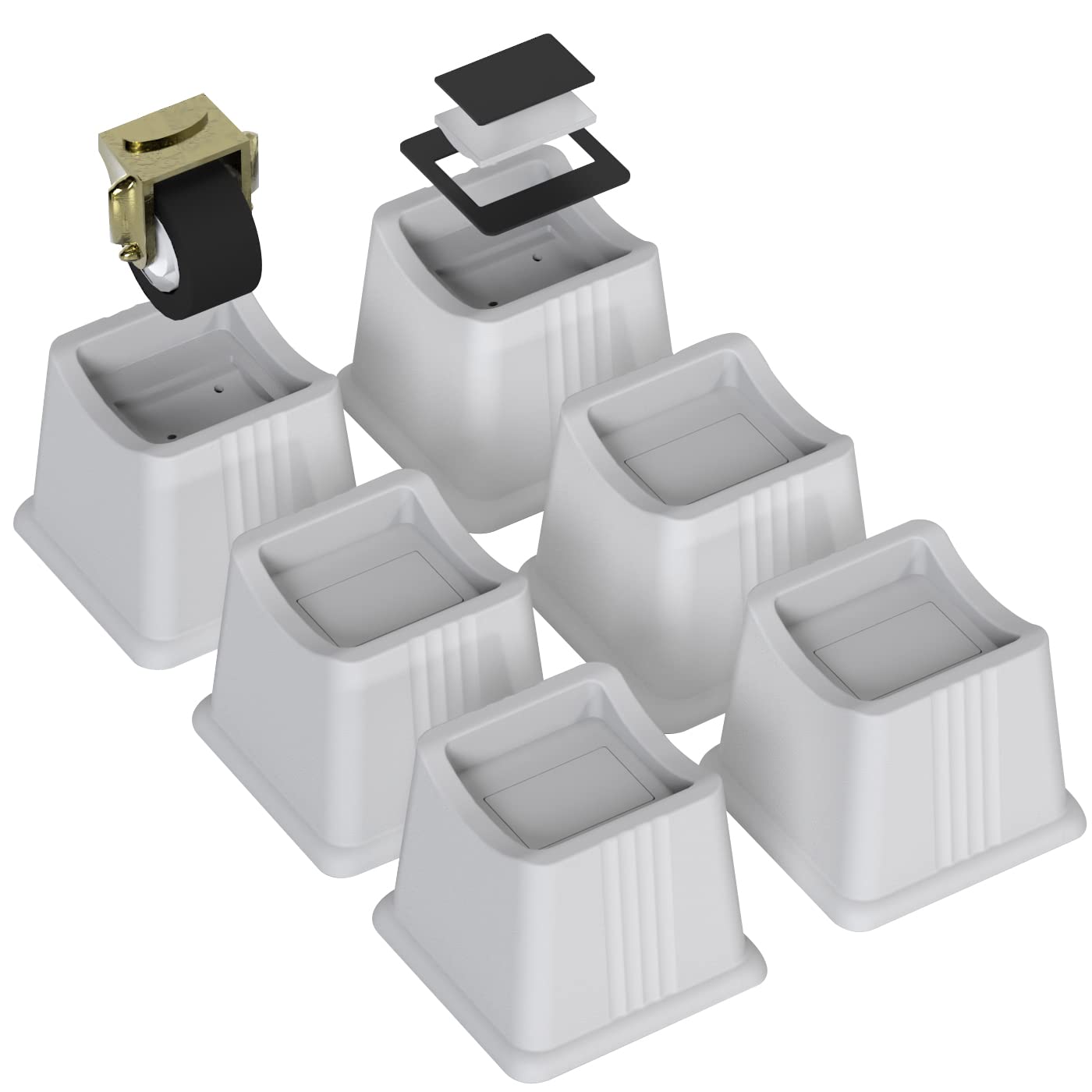 Bed Furniture Risers Elevation in Height 3