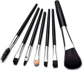 Juego de brochas de maquillaje portátiles neg...