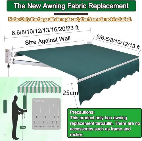 Cenefa de repuesto textil para una cubierta de patio elegante y resistente 4