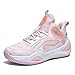 Bacury Womens Mens Basketball Shoes Breathable Lightweight Fashion Athletic Sneakers Unisex Non Slip Outdoor Sport Volleyball Shoe Pink Size 6.5