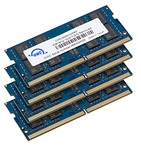 OWC 64GB (4 x 16GB) 2666MHz DDR4 PC4-21300 SO-DIMM 260 Pin Memory Upgrade for 2019 & 2020 Apple iMac 27" Retina 5K Display (iMac 19,1 iMac 20,1 iMac 20,2), and PC laptops/desktops