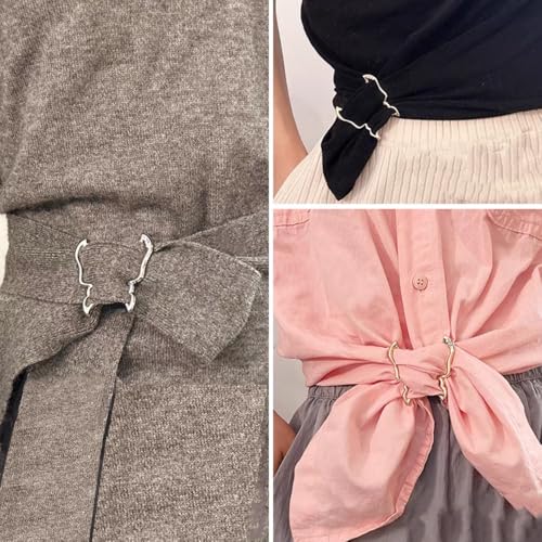 Image of Dainty Butterfly Silk Scarf Ring Brooch for Women Elegant Rhinestone Crystal Shawl Scarves Buckle Wrap Clip Exquisite Costume Accessories Decoration Wedding Holiday Jewelry