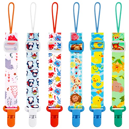 Catenella Portaciuccio Per Bambini - Set Da 6 Pezzi In Silicone Con Clip - Foto 5