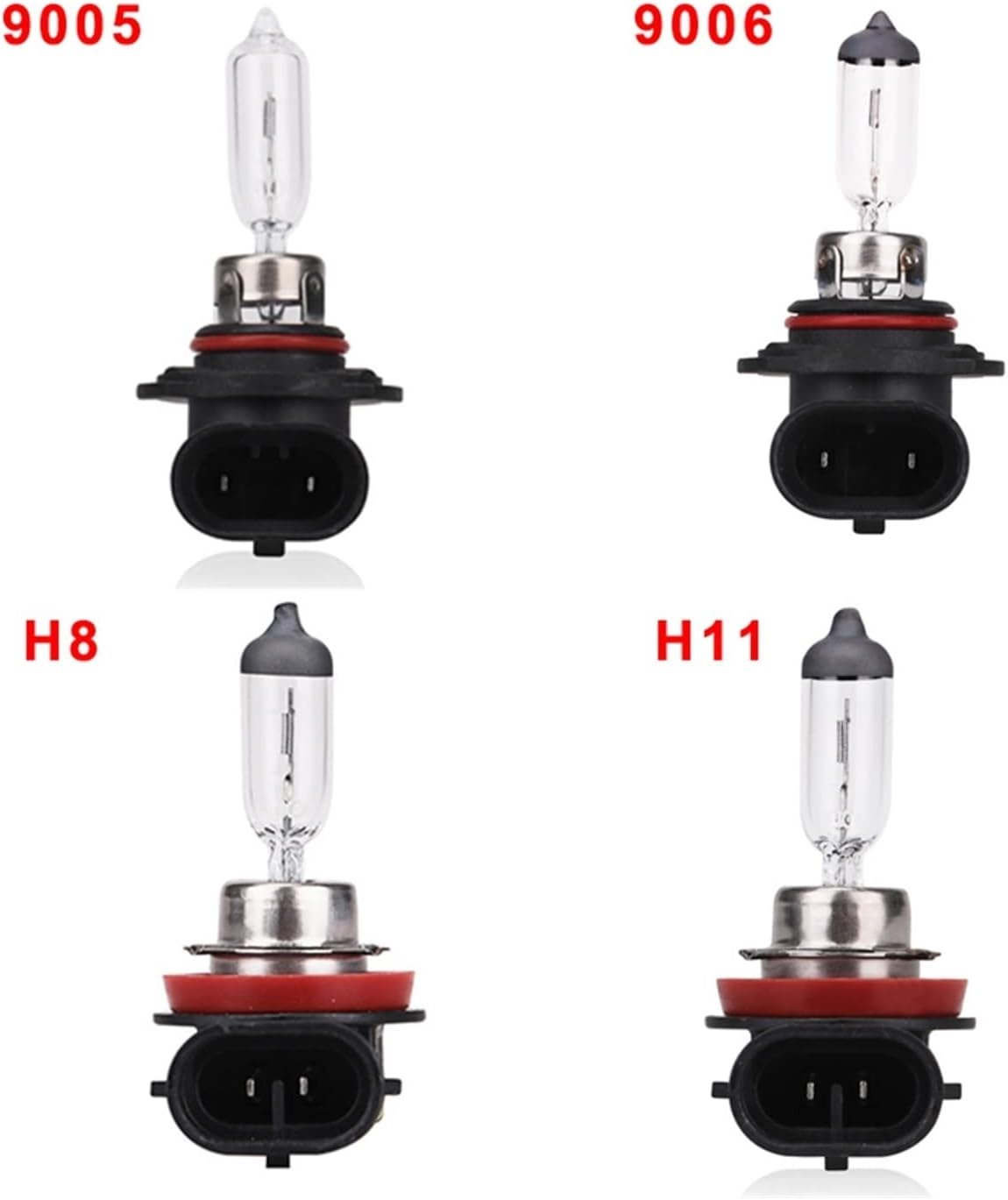 BaydOg 2pcs 9005 9006 H8 H11 Halogen Bulb 12V 55W 4300K Quartz Glass Car Fog Light Auto Lamp Halogen Headlight Bulbs White Fog Lights (Size : H8), 10187068456