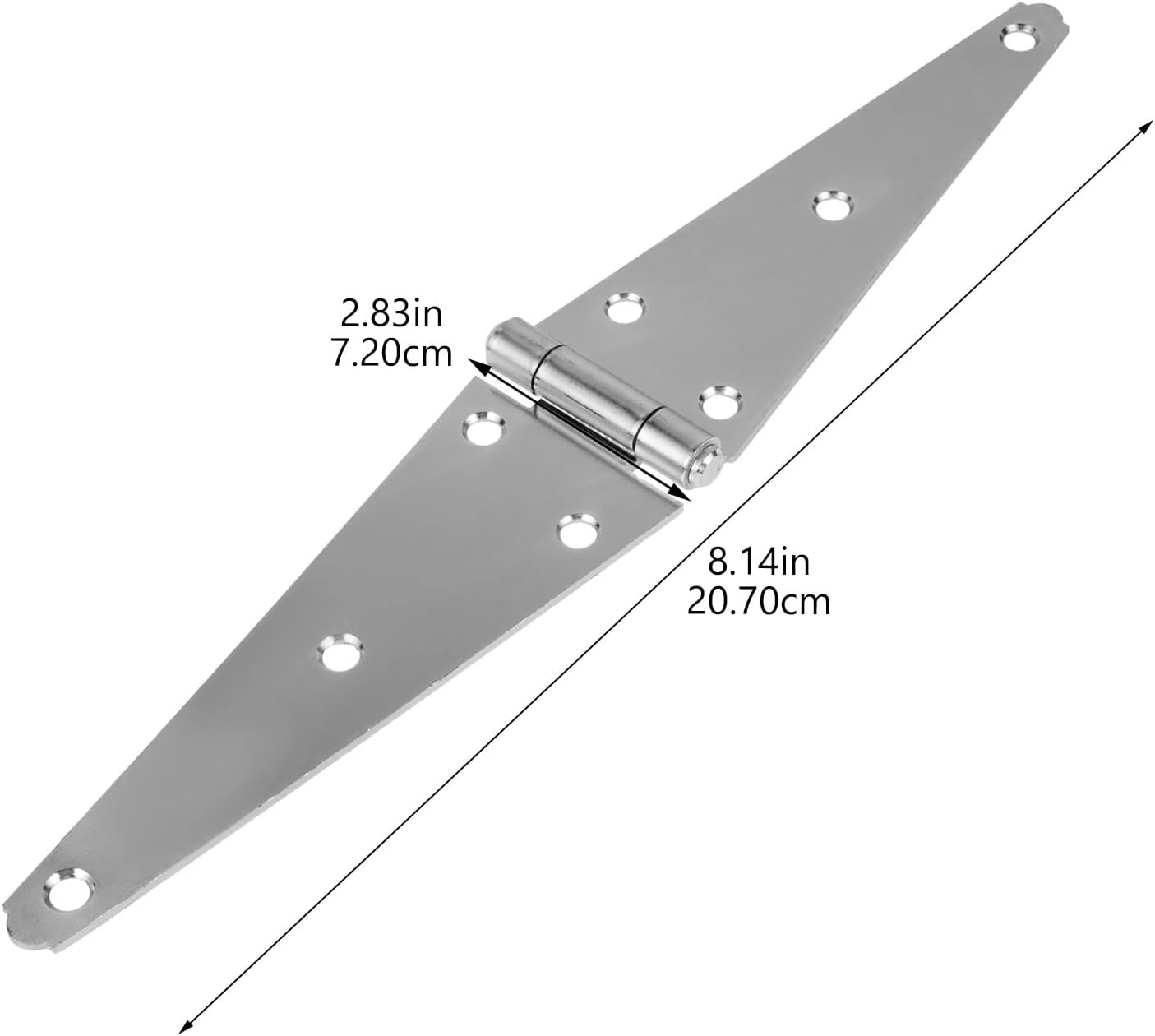 2pcs Gate Hinge Barn Door Strap 100mm Heavy Duty Hardware Decorative