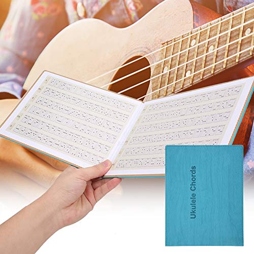 Acordes de ukulele, livro de acordes de ukulele durável para ensino de ukulele